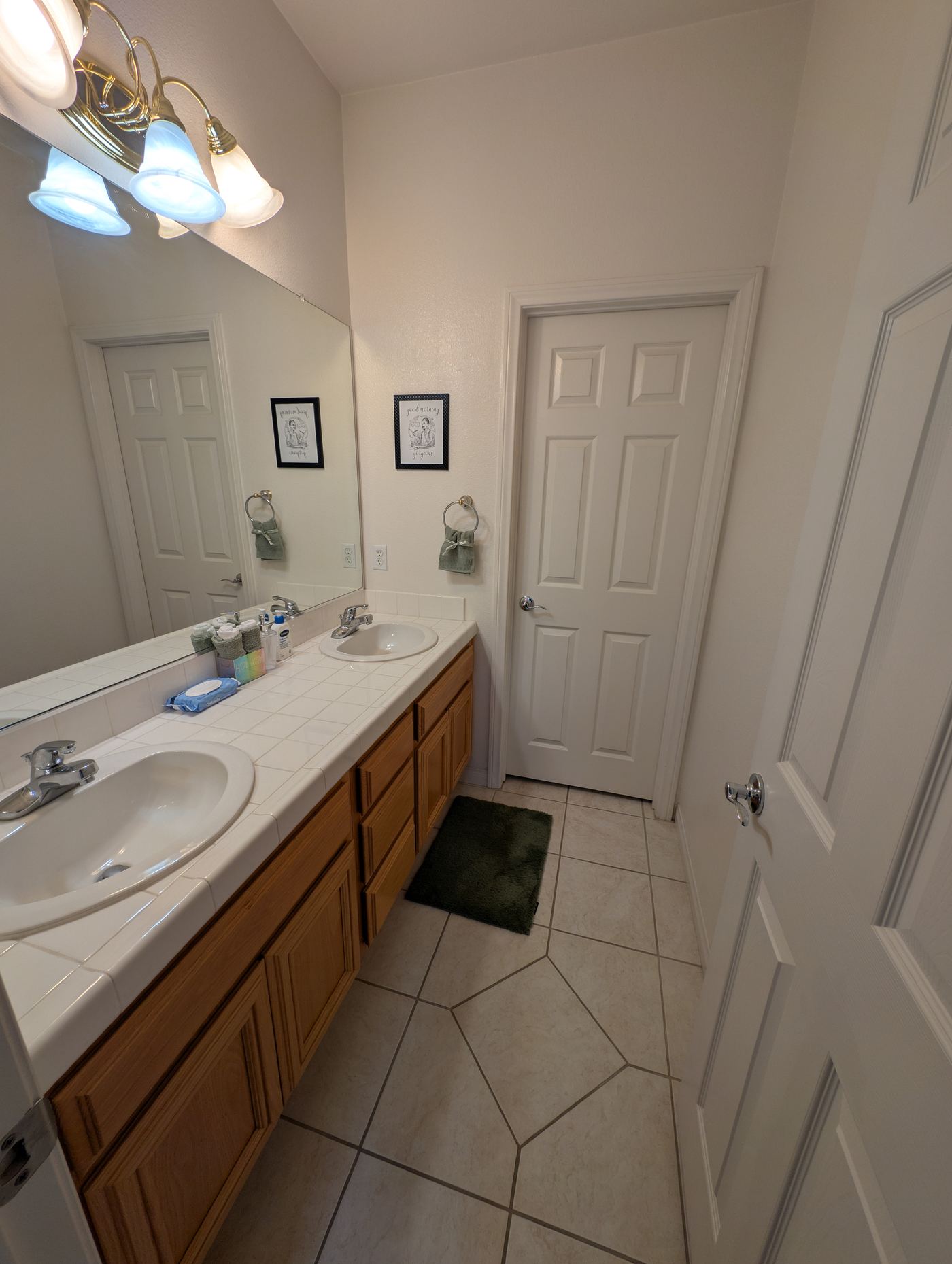 Resident Bathroom 1 — Double Vanity — Soleil Levant Care
