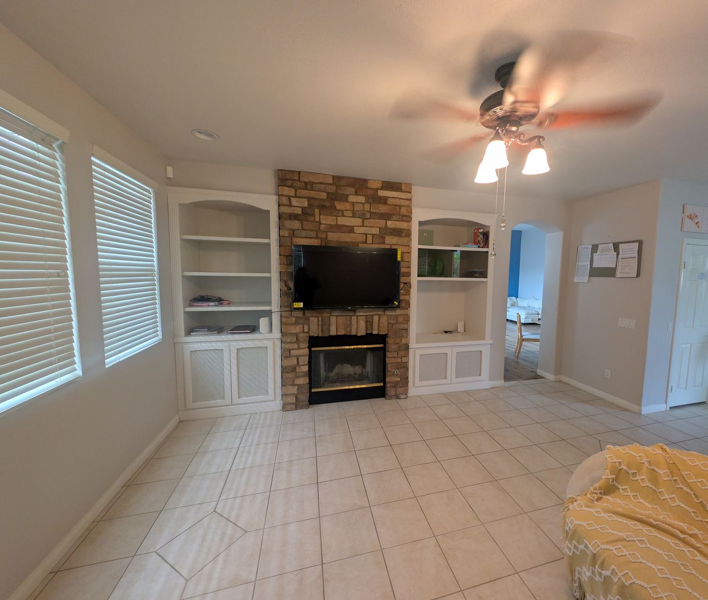 Dining Room — Fireplace & Built-Ins — Soleil Levant Care
