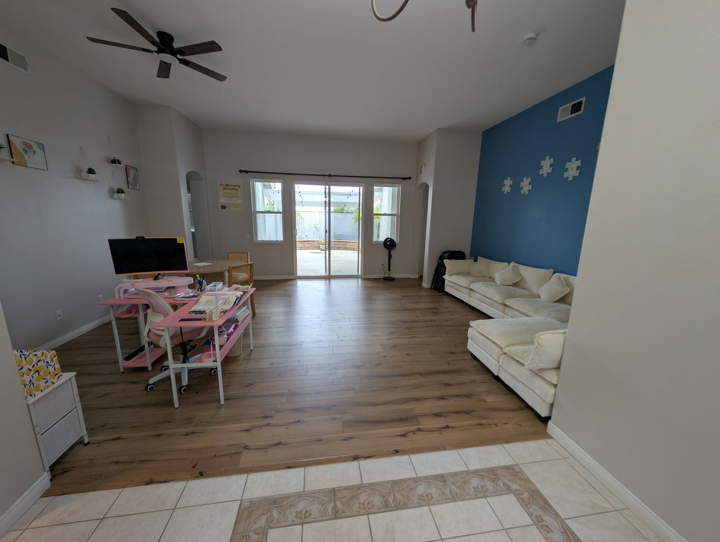 Open living and activity space from the entry — Soleil Levant Care